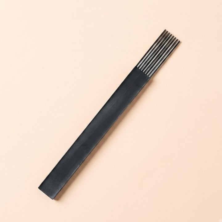 TEQUE TEXTURA (Pente Metal) — amostra cozida