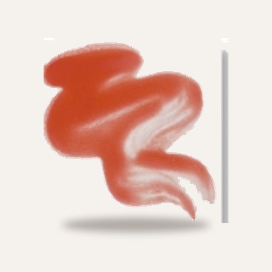 4043 TINTA UNIDEKOR VERMELHO CLARO — amostra cozida