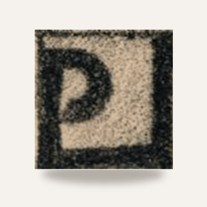 606 LAPIS CERAMICO NEGRO — amostra cozida