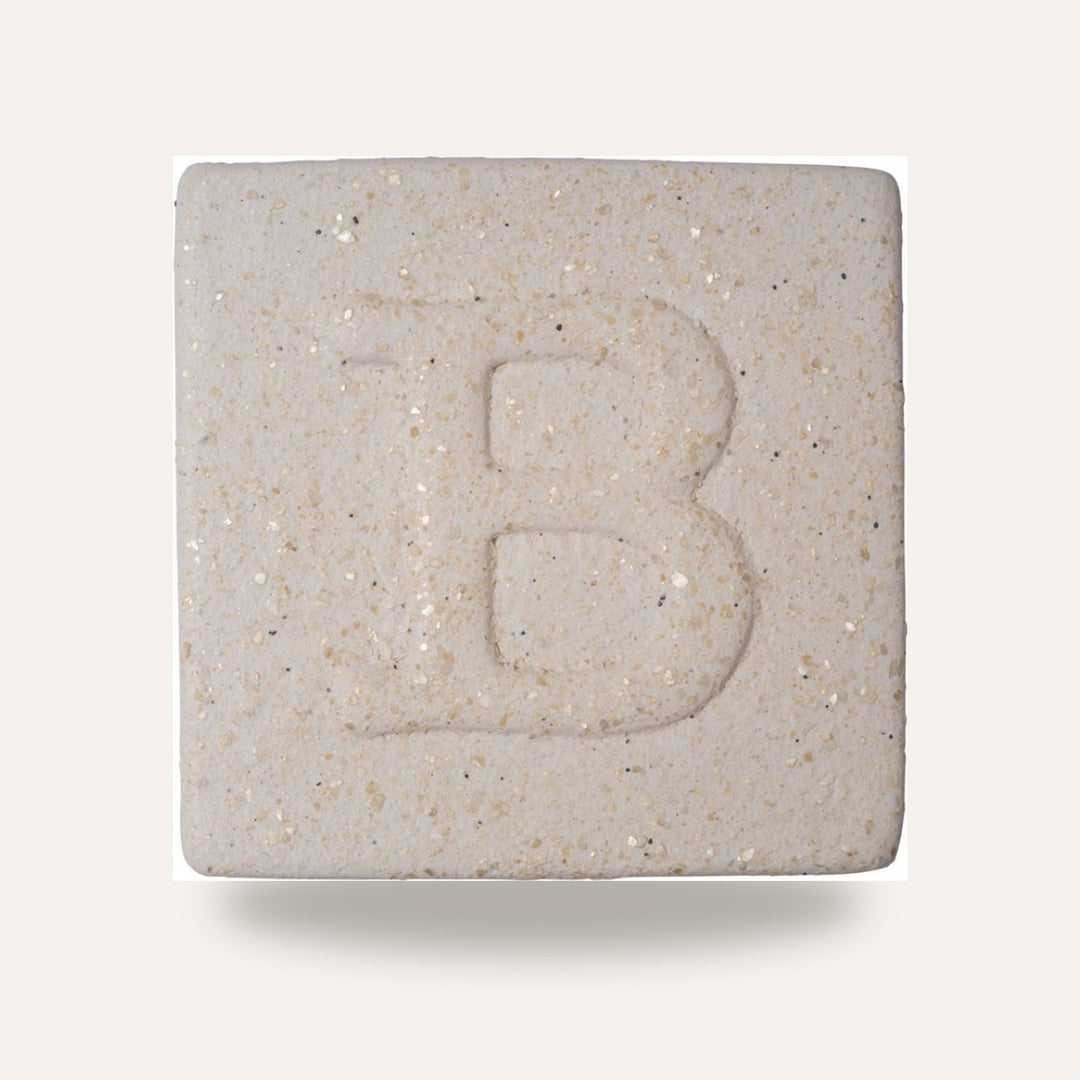 9131 BRANCO GLITTER — amostra cozida