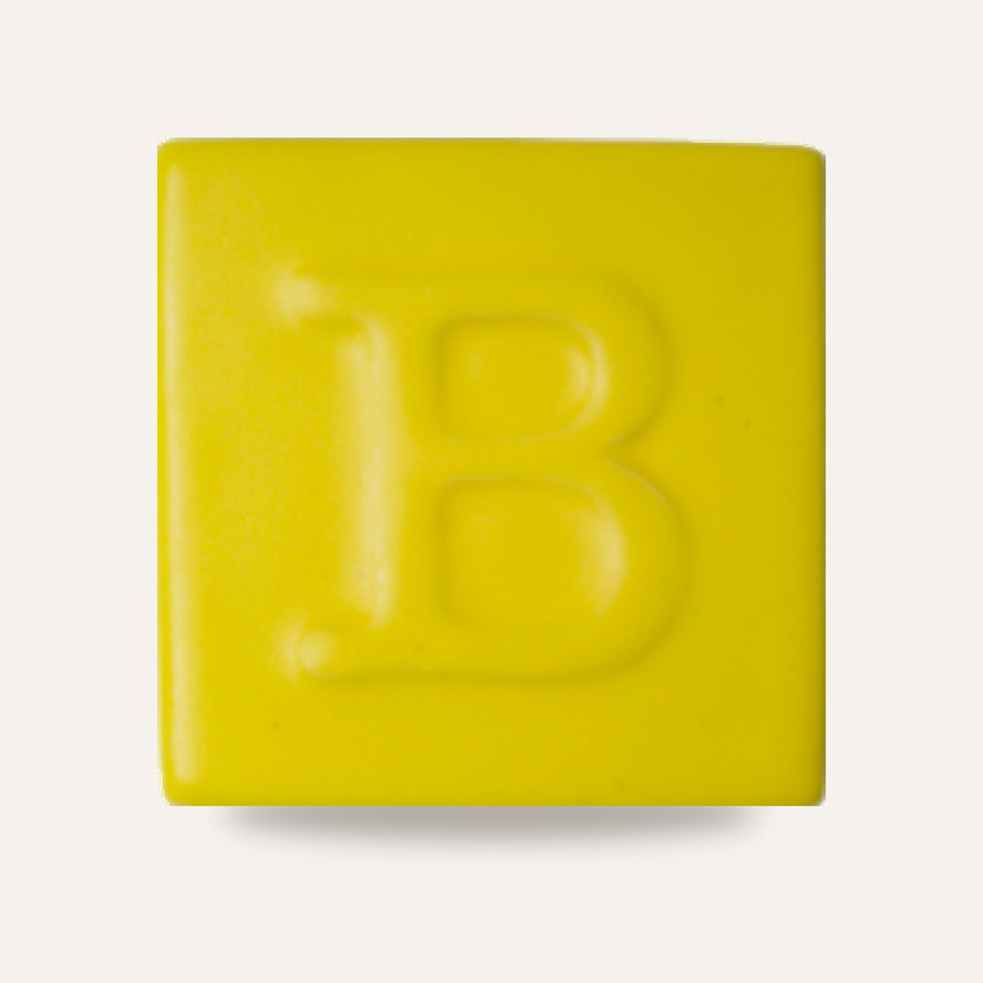 9487 AMARELO MATE — amostra cozida