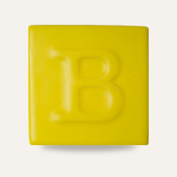 9487 AMARELO MATE — amostra cozida