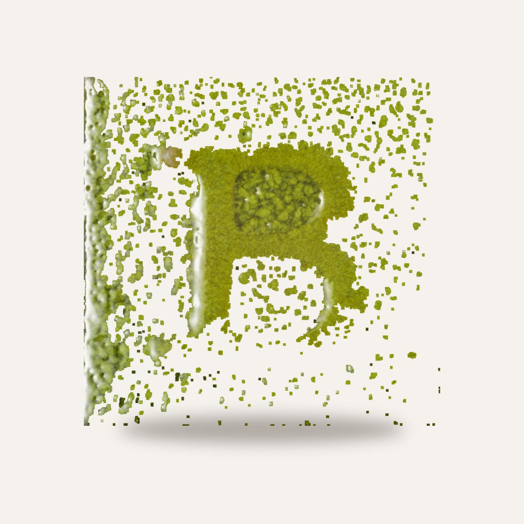 9597 VERDE TEXTURA — amostra cozida