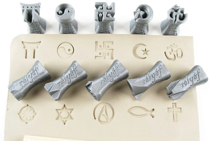 Carimbos símbolos religiosos