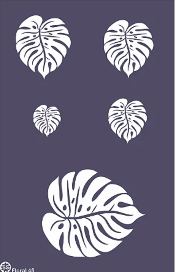STENCIL FLORAL 45