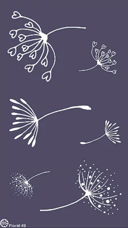 STENCIL FLORAL 49