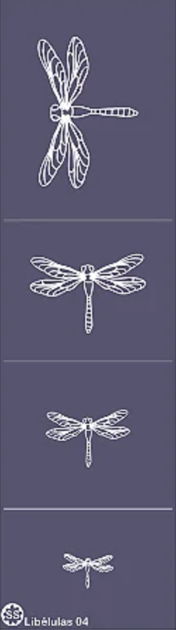 STENCIL LIBELULAS 04