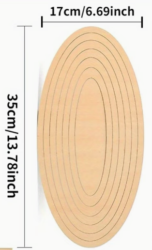 KIT MOLDES OVAL MADEIRA