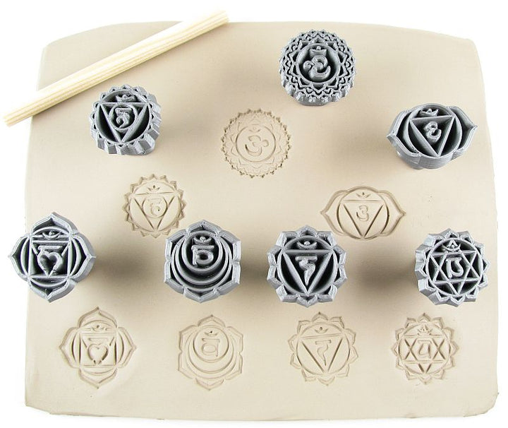 Carimbos Chakras 13mm