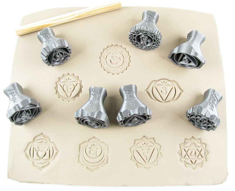 Carimbos Chakras 13mm