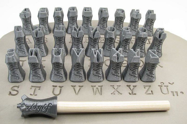 Carimbos Courier Alfabeto 6mm