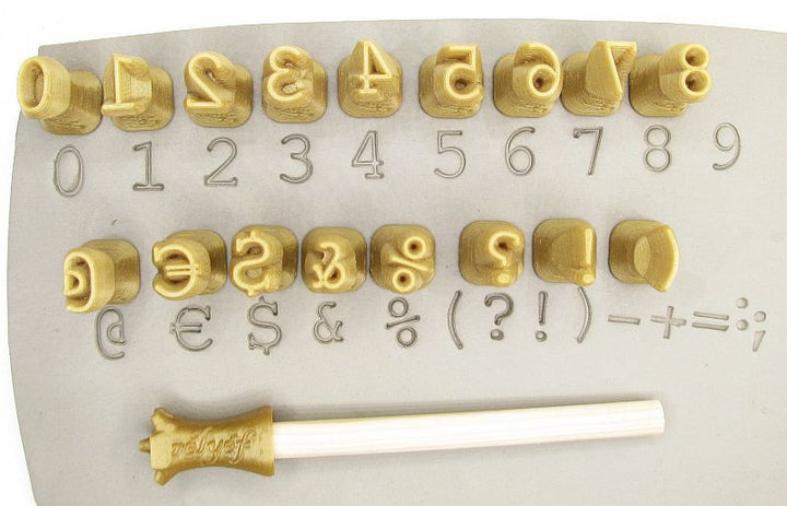 Carimbos Courier Numeros 10mm