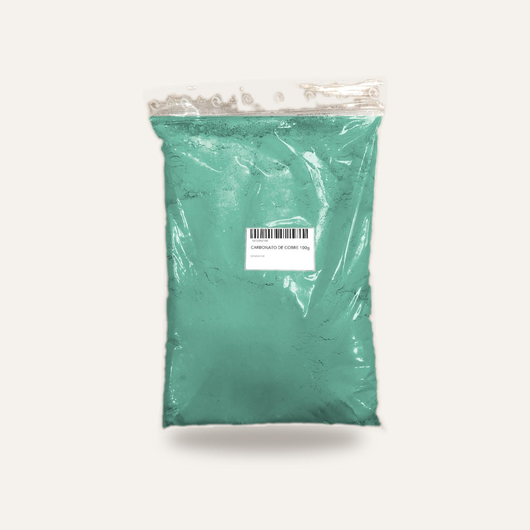 CARBONATO DE COBRE — amostra cozida