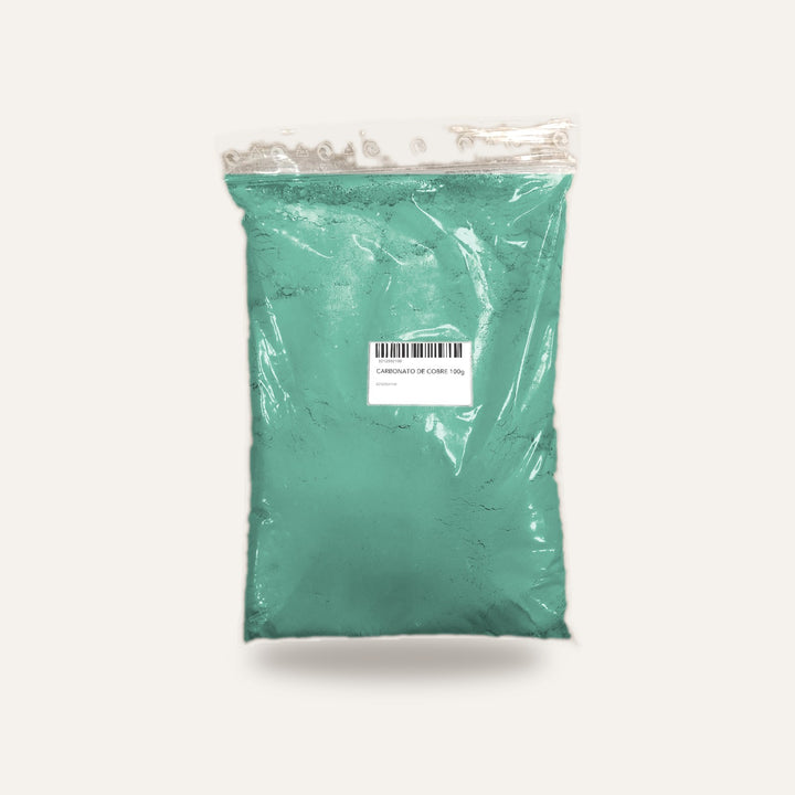 CARBONATO DE COBRE — amostra cozida