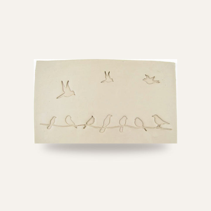 Carimbos pássaros — amostra cozida