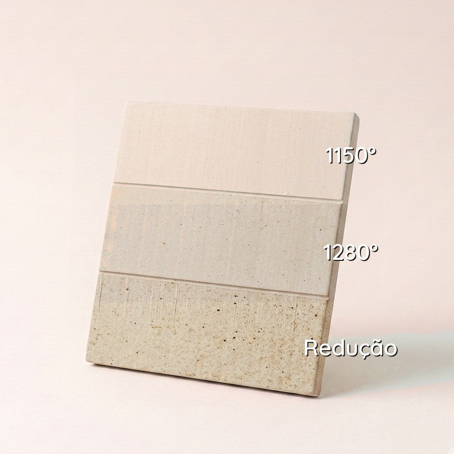 GRES BLANCO 75 — amostra cozida