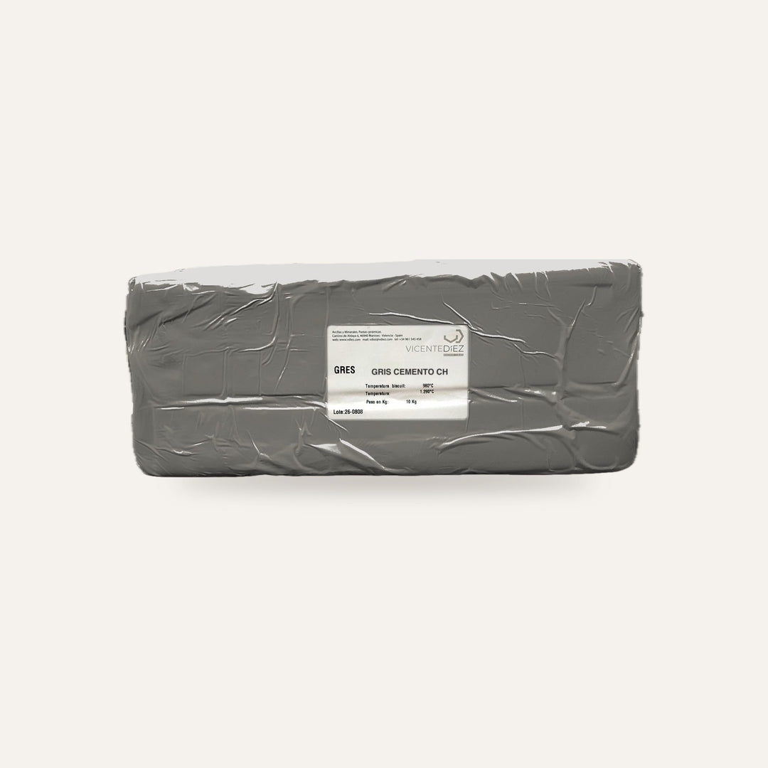 GRES GRIS CEMENTO CH — amostra cozida
