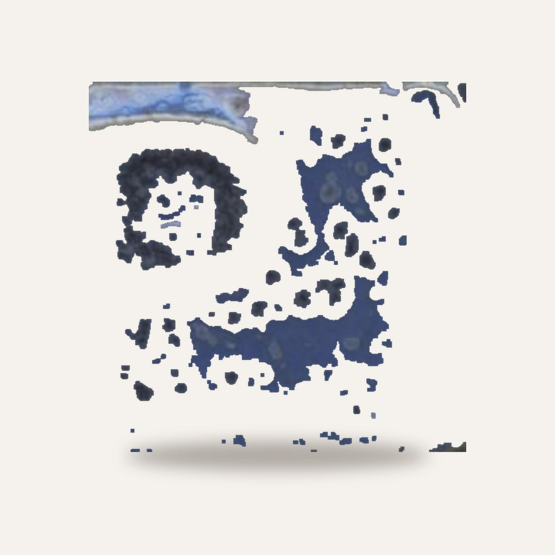 GRES O 10112 AZUL — amostra cozida