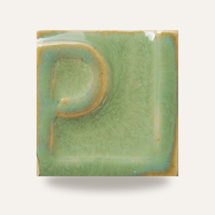 GRES O 10264 VERDE CLARO — amostra cozida