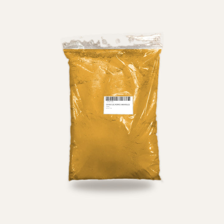 OXIDO DE FERRO AMARELO — amostra cozida