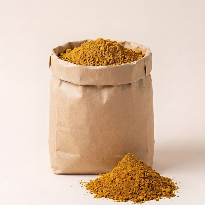 OXIDO DE FERRO AMARELO — amostra cozida