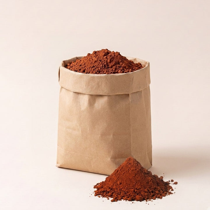 OXIDO DE FERRO VERMELHO — amostra cozida
