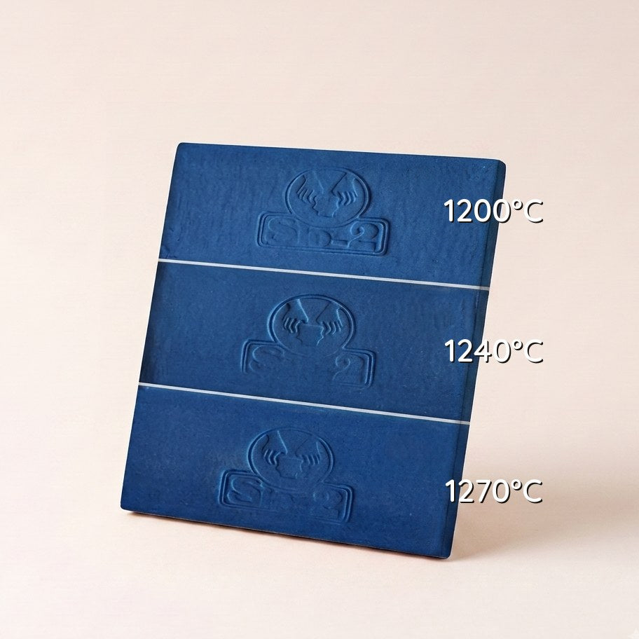 PORCELANA PASTA  UPSALA AZUL — amostra cozida