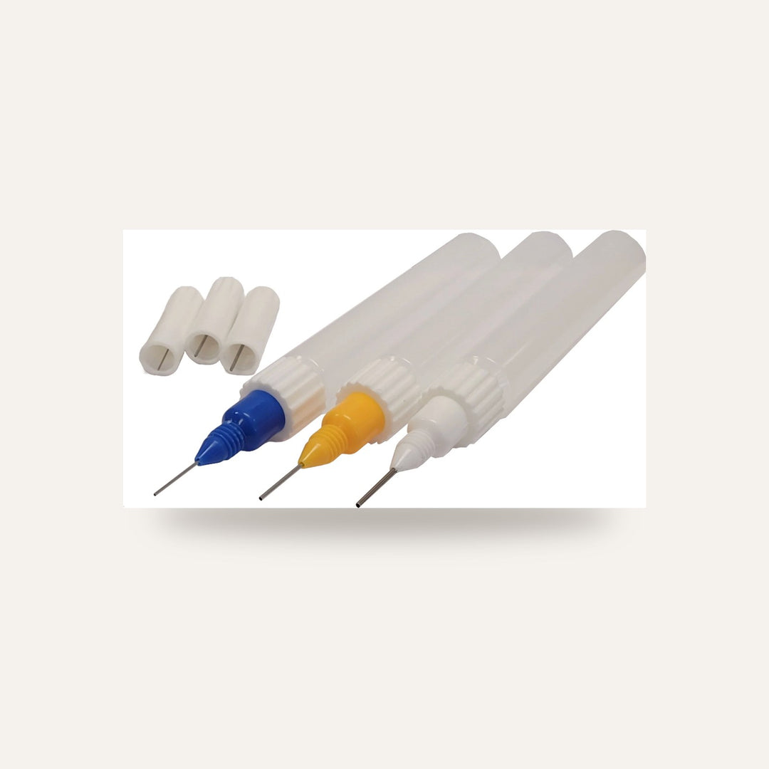 SET PERA  PIPETA CANETA FINELINE - 20 (0,5 mm),18 (0,8 mm), 15 (1,2 mm) — amostra cozida