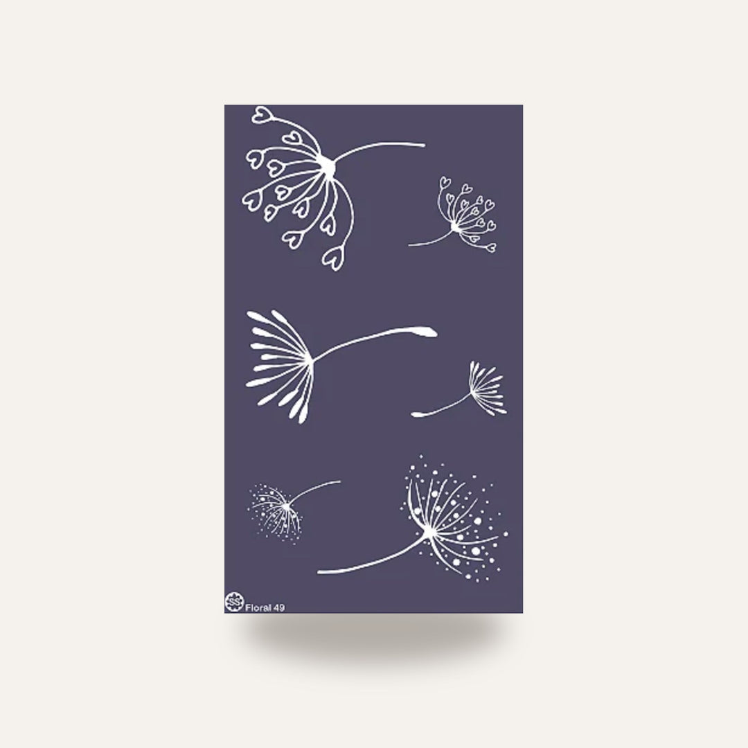 STENCIL FLORAL 49 — amostra cozida