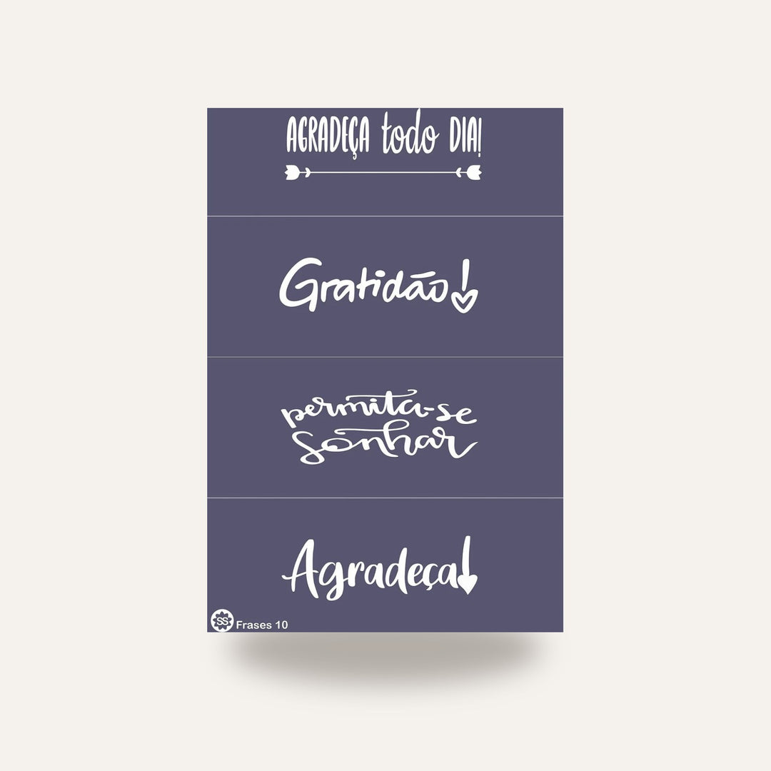 STENCIL FRASES 10 — amostra cozida