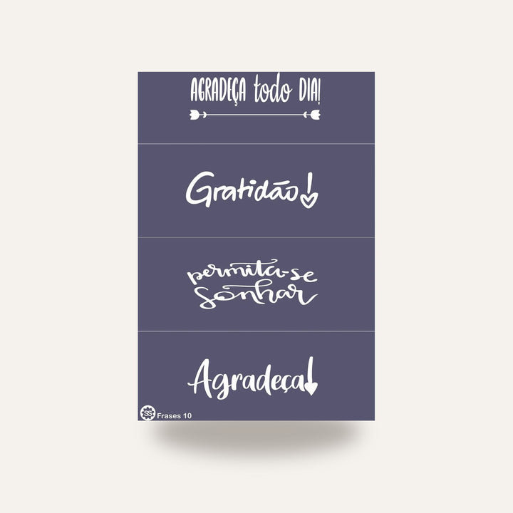 STENCIL FRASES 10 — amostra cozida