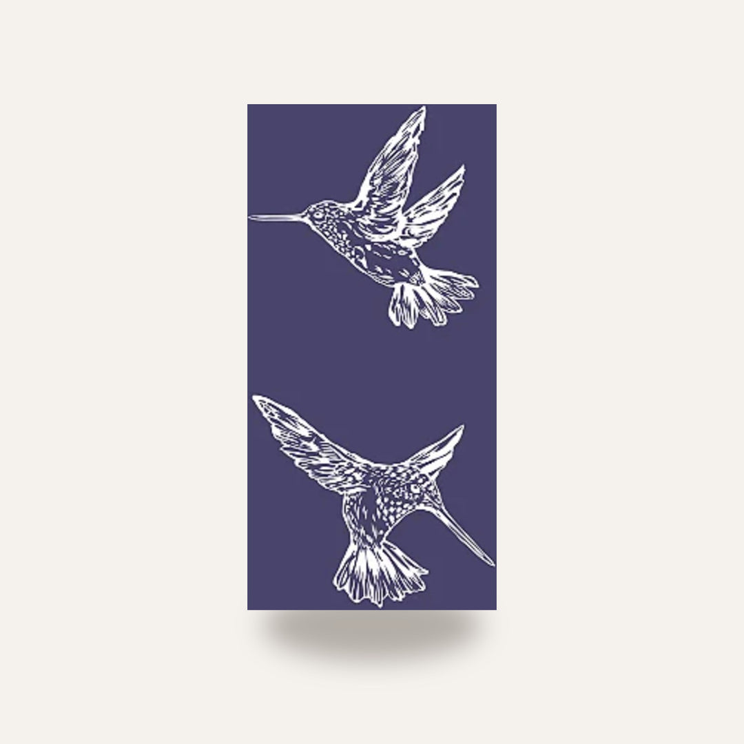 STENCIL PASSAROS 01 — amostra cozida