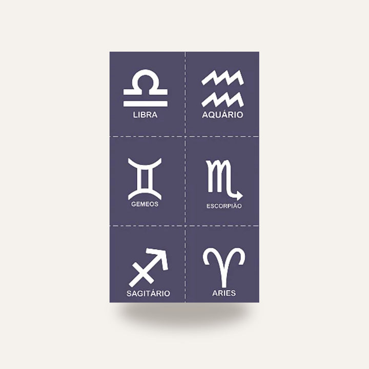 STENCIL ZODIACOS 04 — amostra cozida