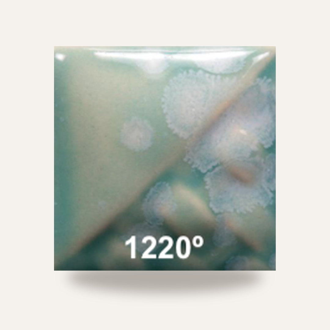 STONEWARE SW-150 CELADON BLOOM — amostra cozida