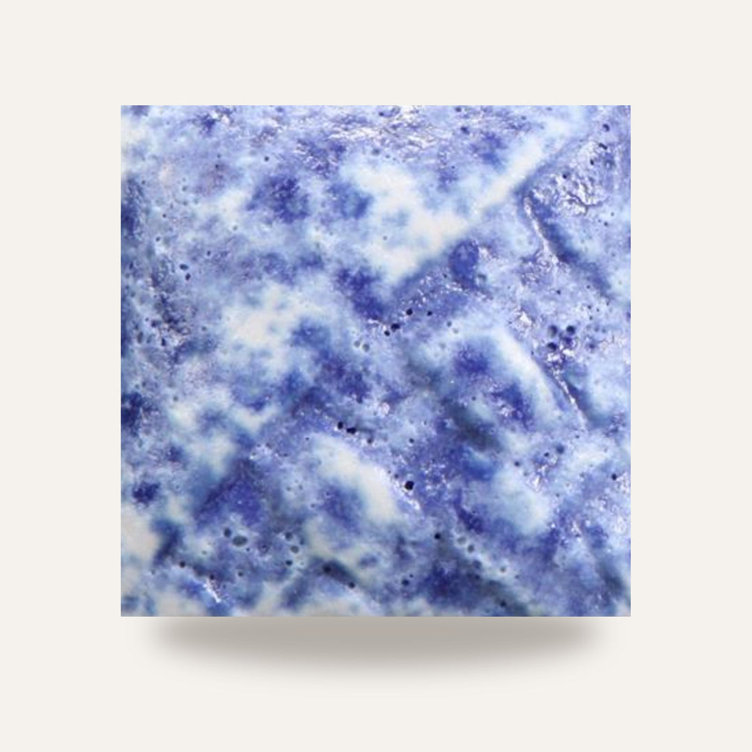 STONEWARE SW-152 BLUE SPATTERWARE — amostra cozida