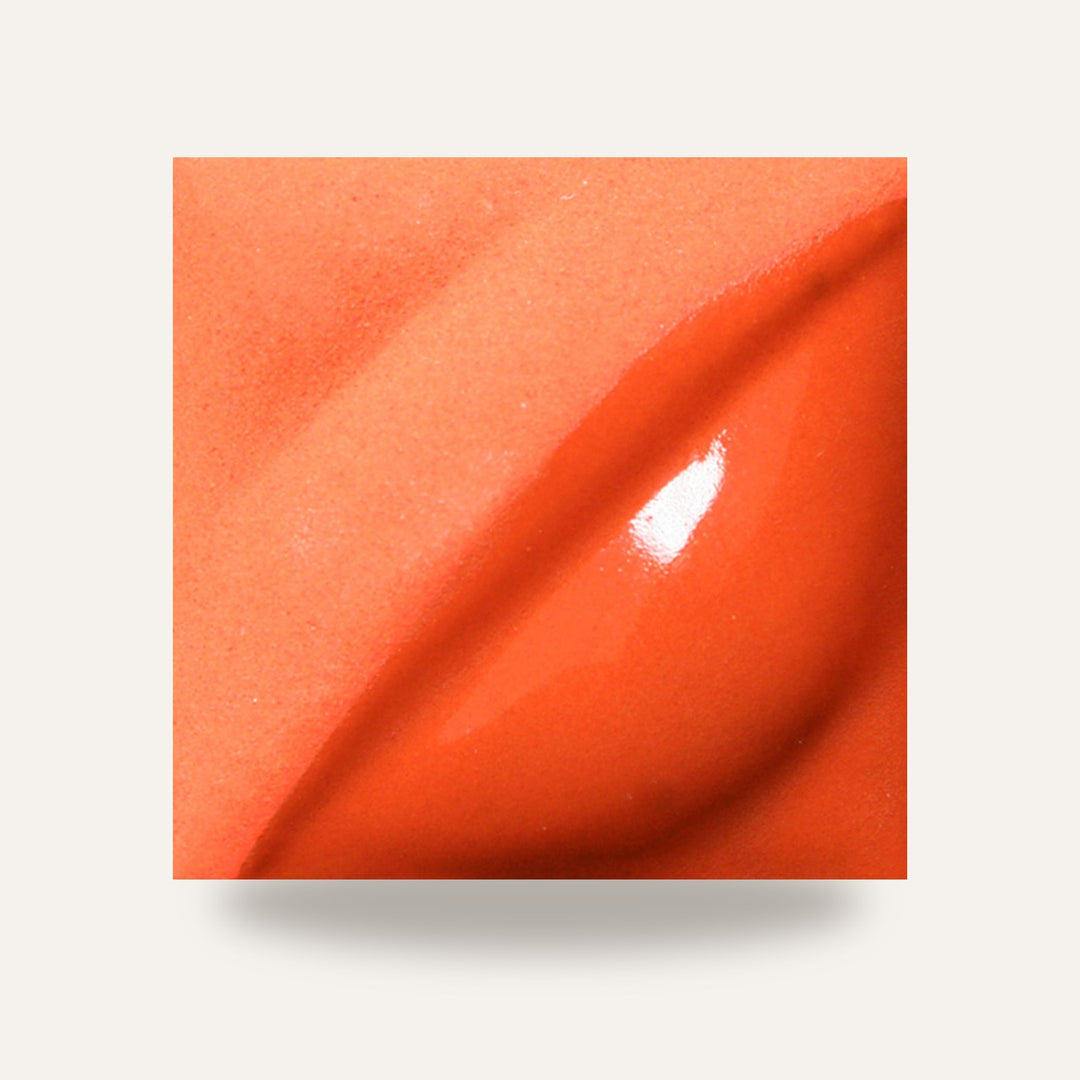 V-389 FLAME ORANGE | VELVET AMACO — amostra cozida