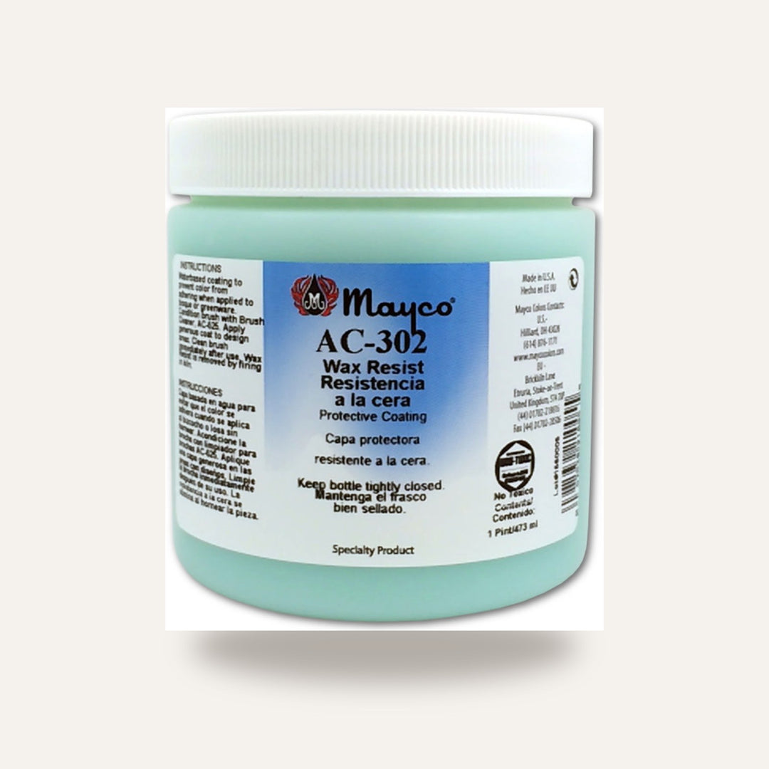 WAX RESIST MAYCO — amostra cozida
